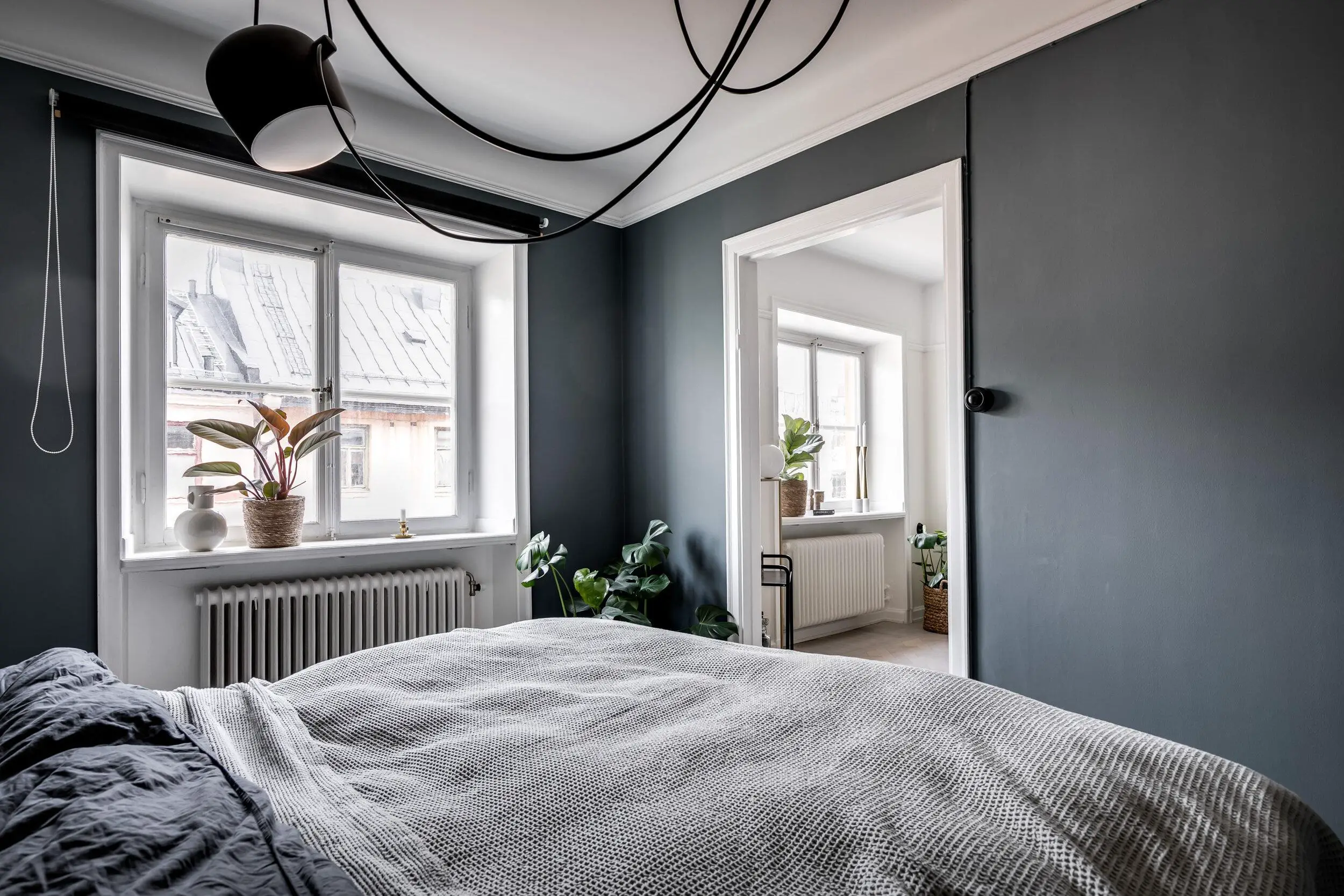 瑞典 71m2 公寓 | 绿色与玻璃的完美融合-14