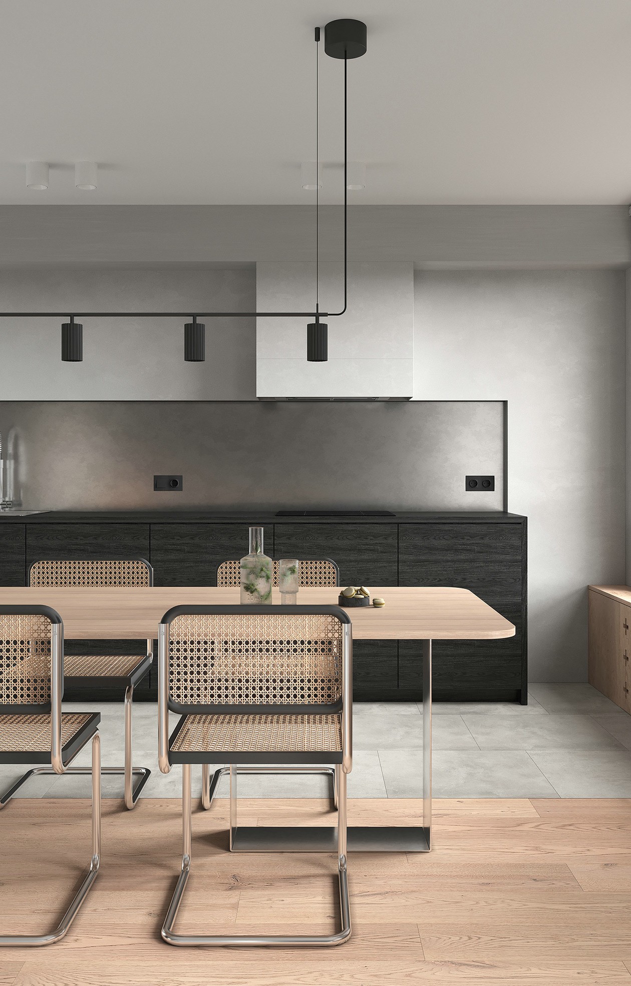 90㎡极简风公寓设计-12