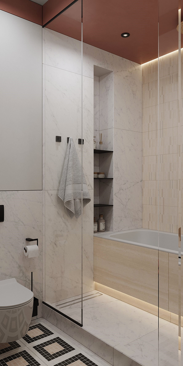 带南方风格的公寓设计丨俄罗斯莫斯科-28