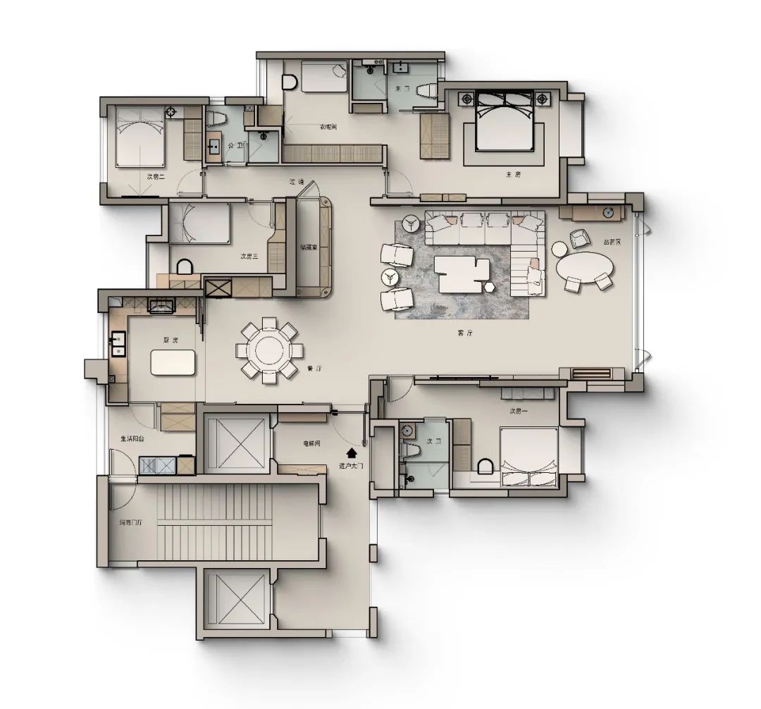 圆融·鎏光之境丨中国广东丨汕头市呈颂设计工程有限公司-4