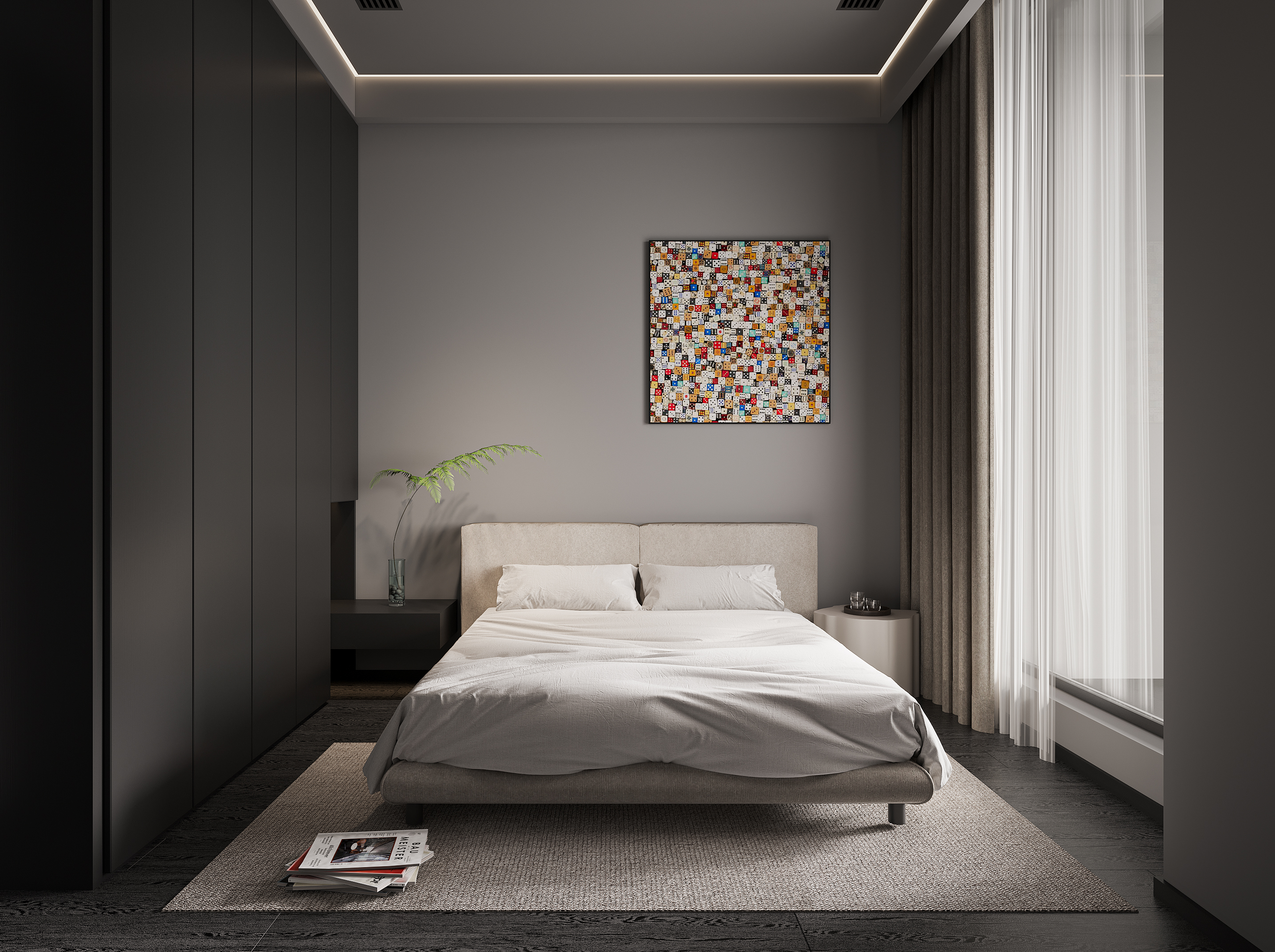 Corona渲染作品┃黑白灰-44