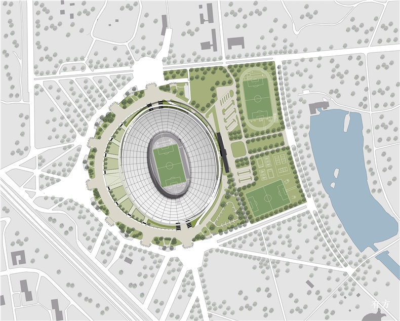 波兰霍茹夫希隆斯克体育场改建丨gmp·冯·格康,玛格及合伙人建筑师事务所等-22