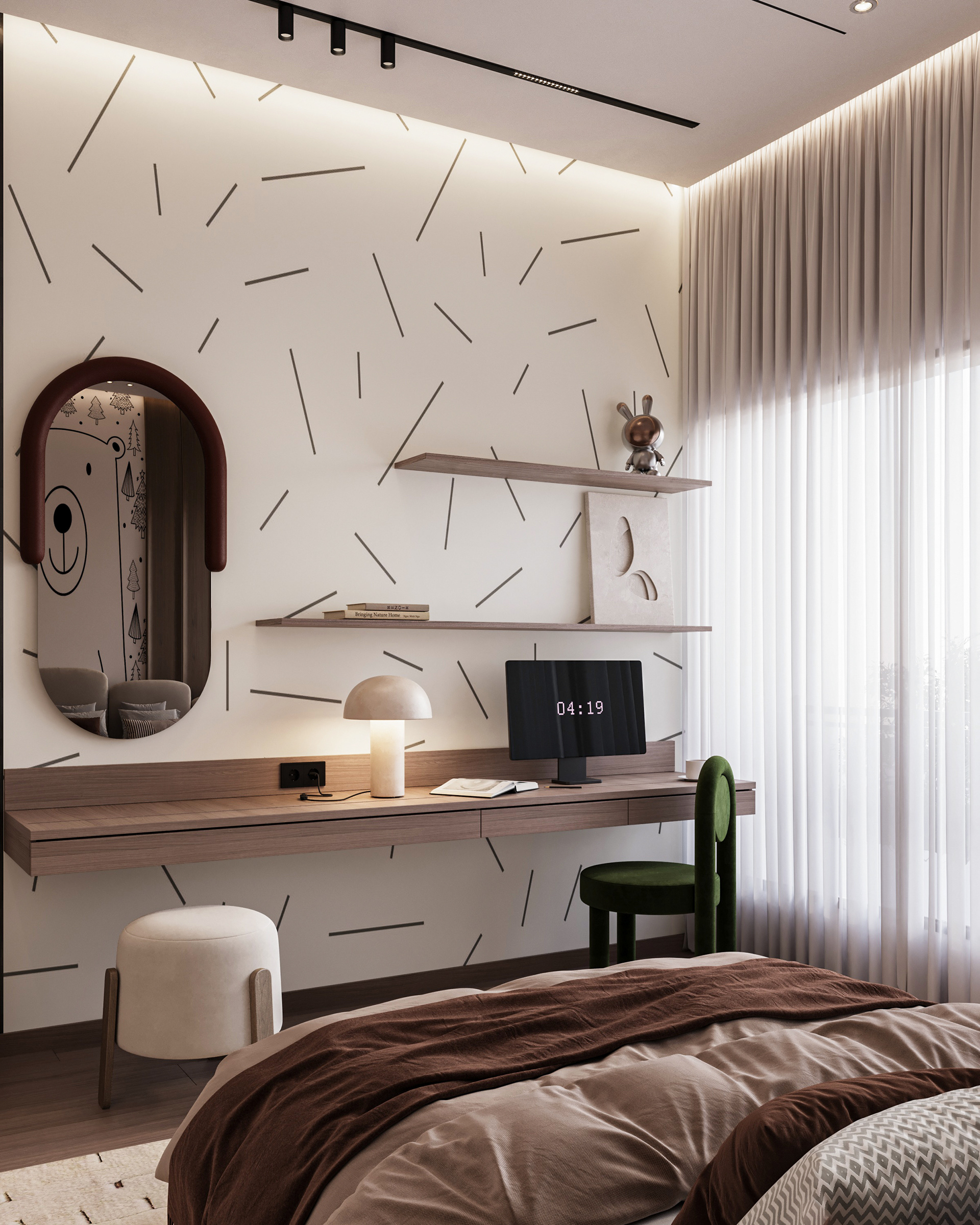 Boy Bedroom 室内设计项目丨阿联酋迪拜丨Huda Elturky-13