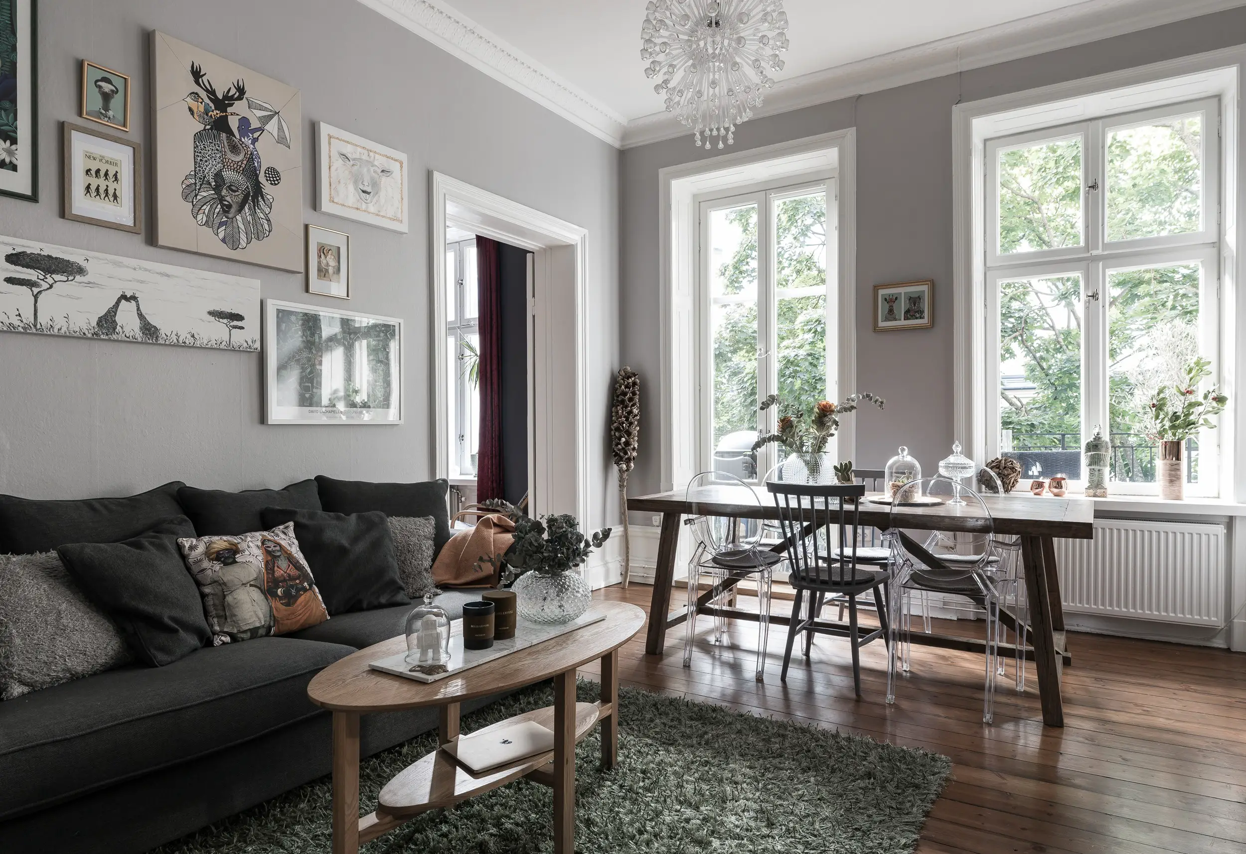 暗夜公寓，灰色温馨空间-15