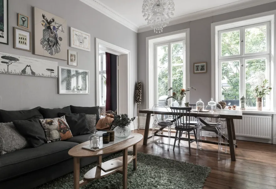 暗夜公寓,灰色温馨空间-15