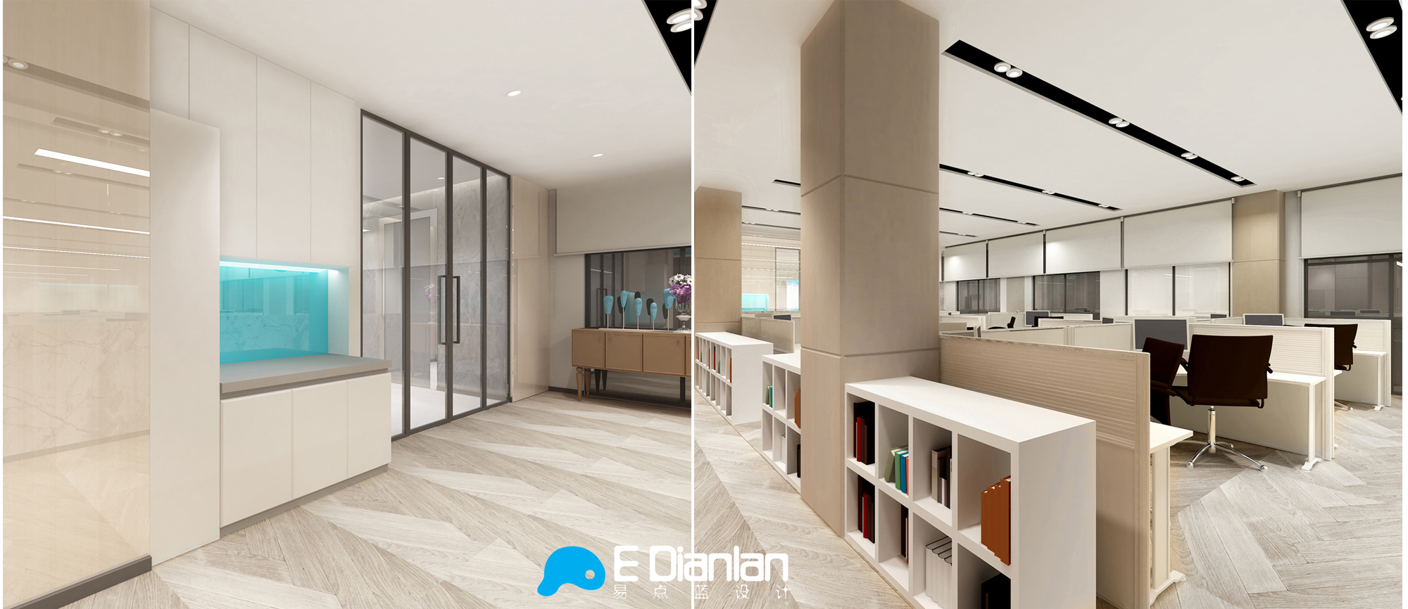 刘魏诚作品——贵州某检测中心办公设计【易点蓝E DIANLAN办公篇】-16