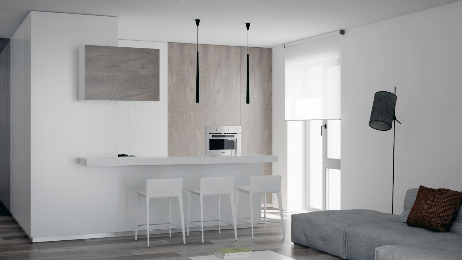 Создание интерьера квартиры Белый лист | Дизайн-студия Андрея Гординского-4