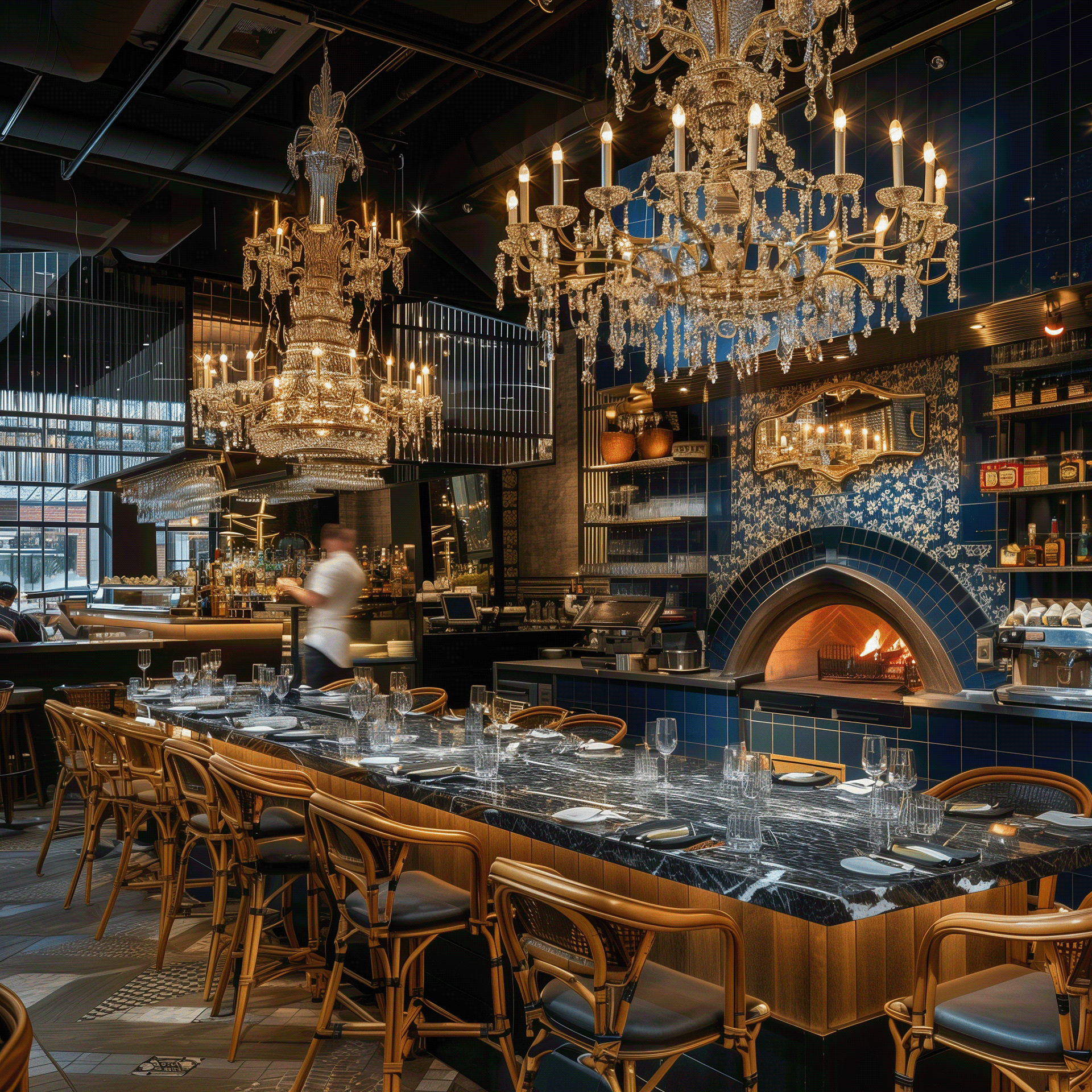 AI 生成意大利和法国美食室内设计-12