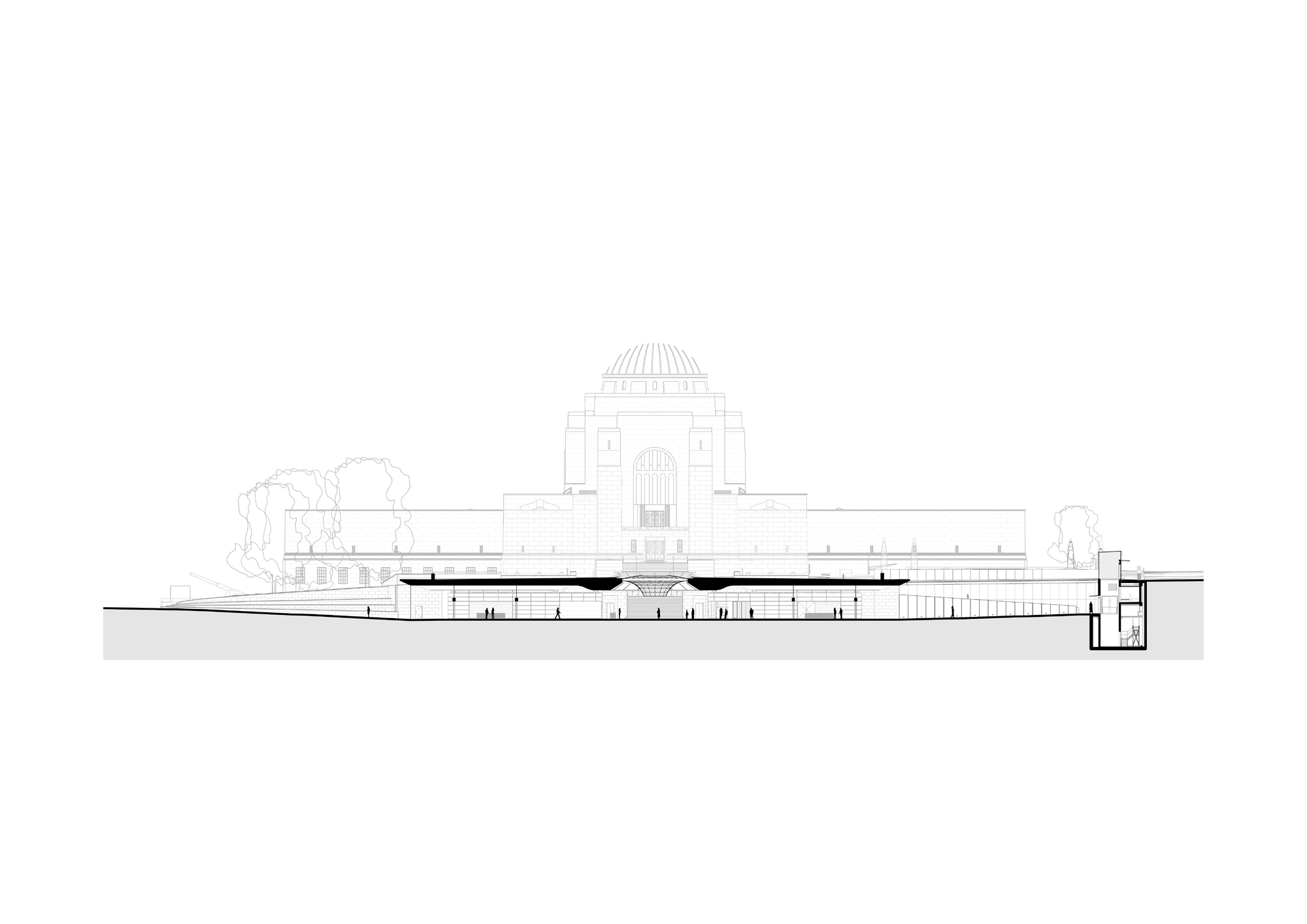 Australian War Memorial Southern Entrance and Parade Ground丨Studio.SC-44