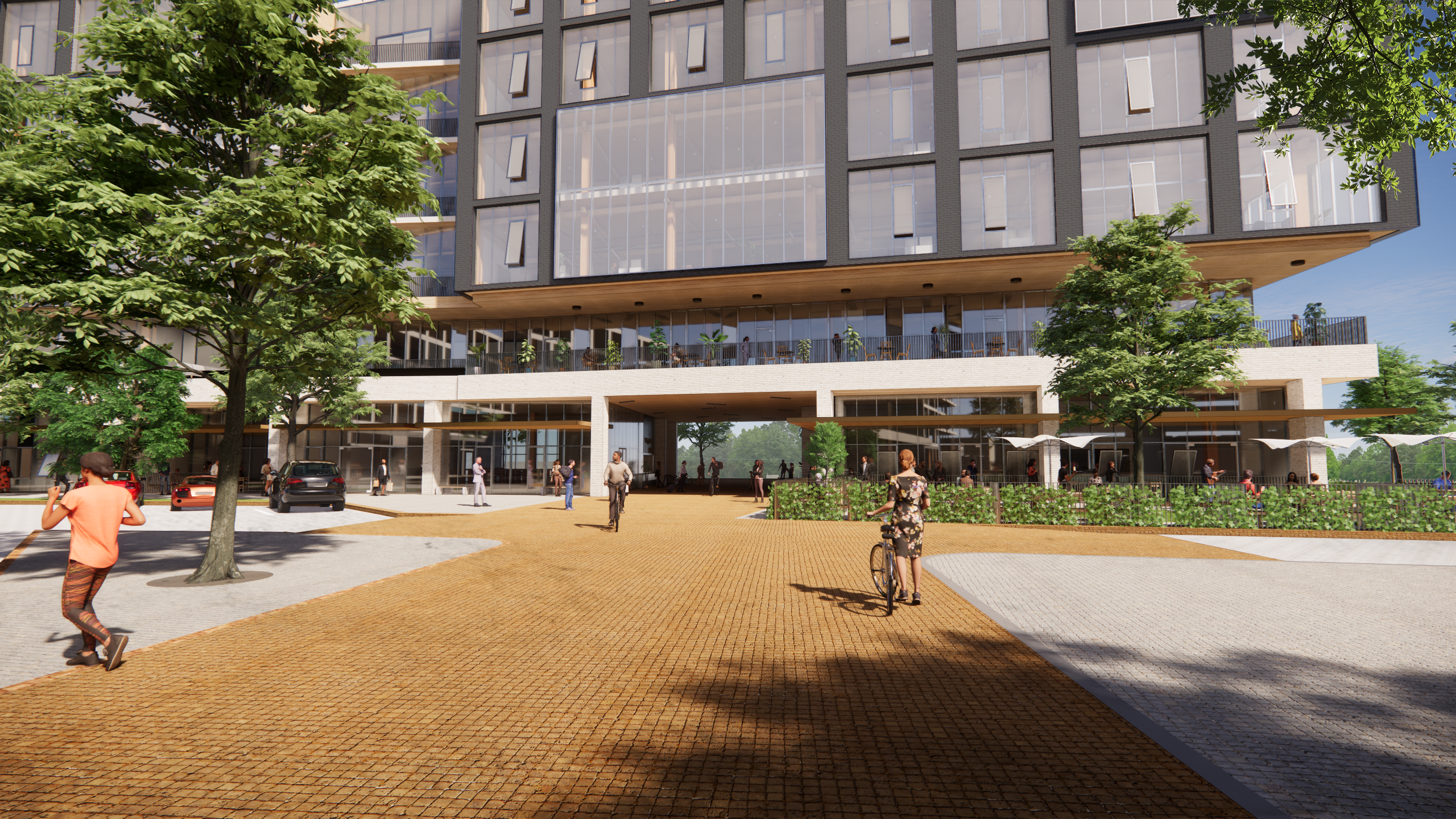 顶峰 village 混合使用建筑 | 融入自然的办公空间-13