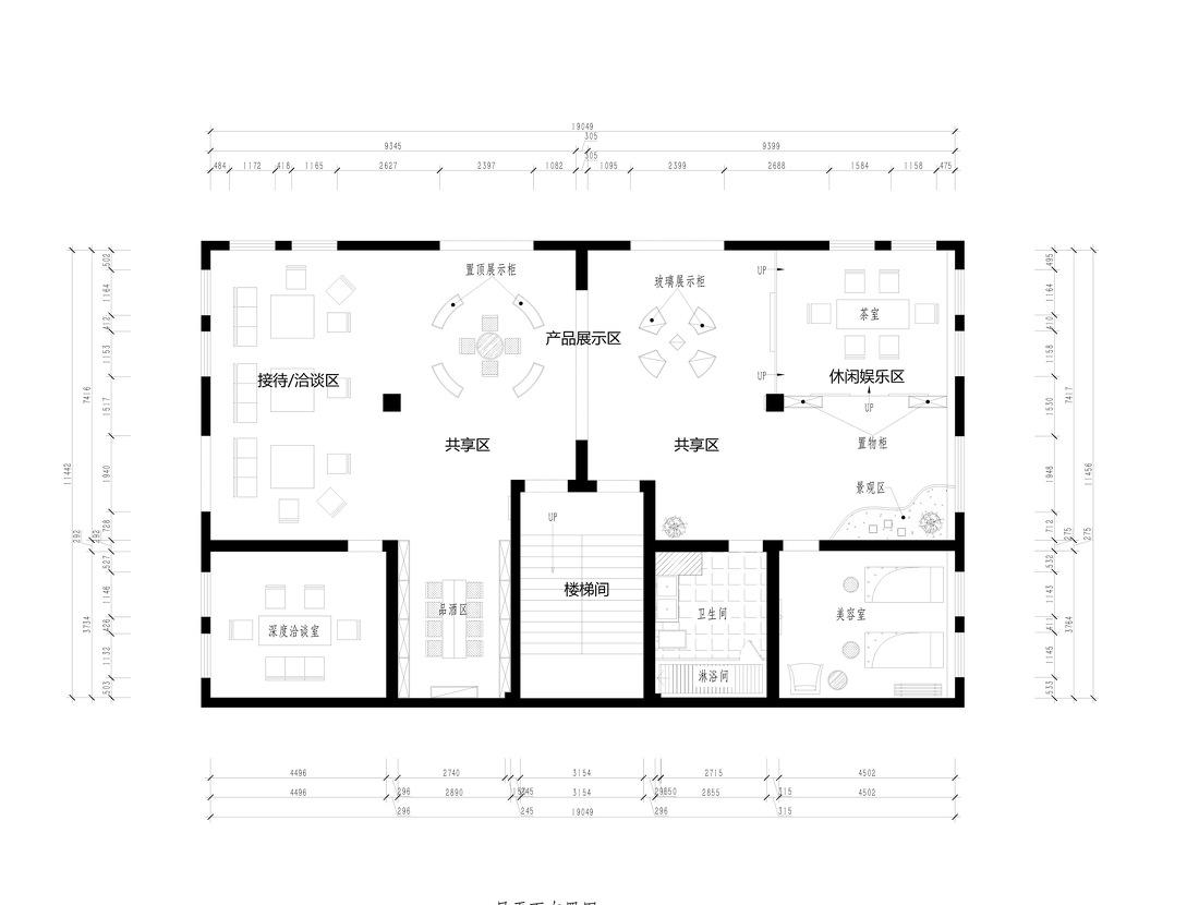 中式养生会所设计 | 一层平面规划解读-0