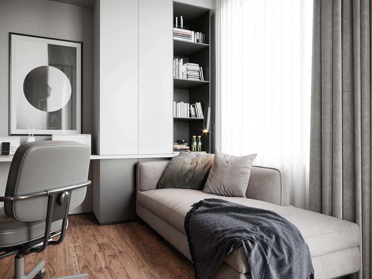 高级灰住宅设计 丰富且极具层次的质感-13