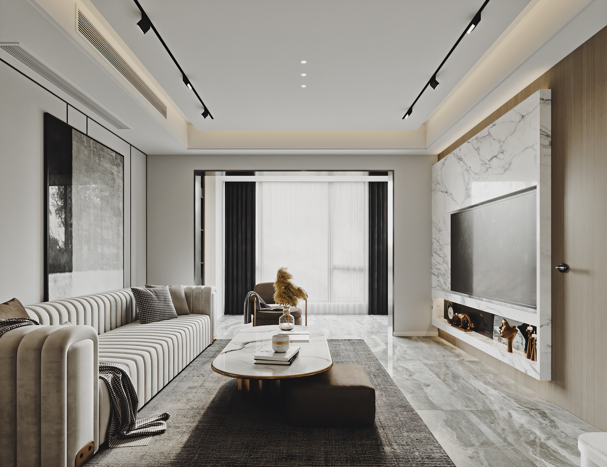 派逃设计|意式极简私宅设计-10