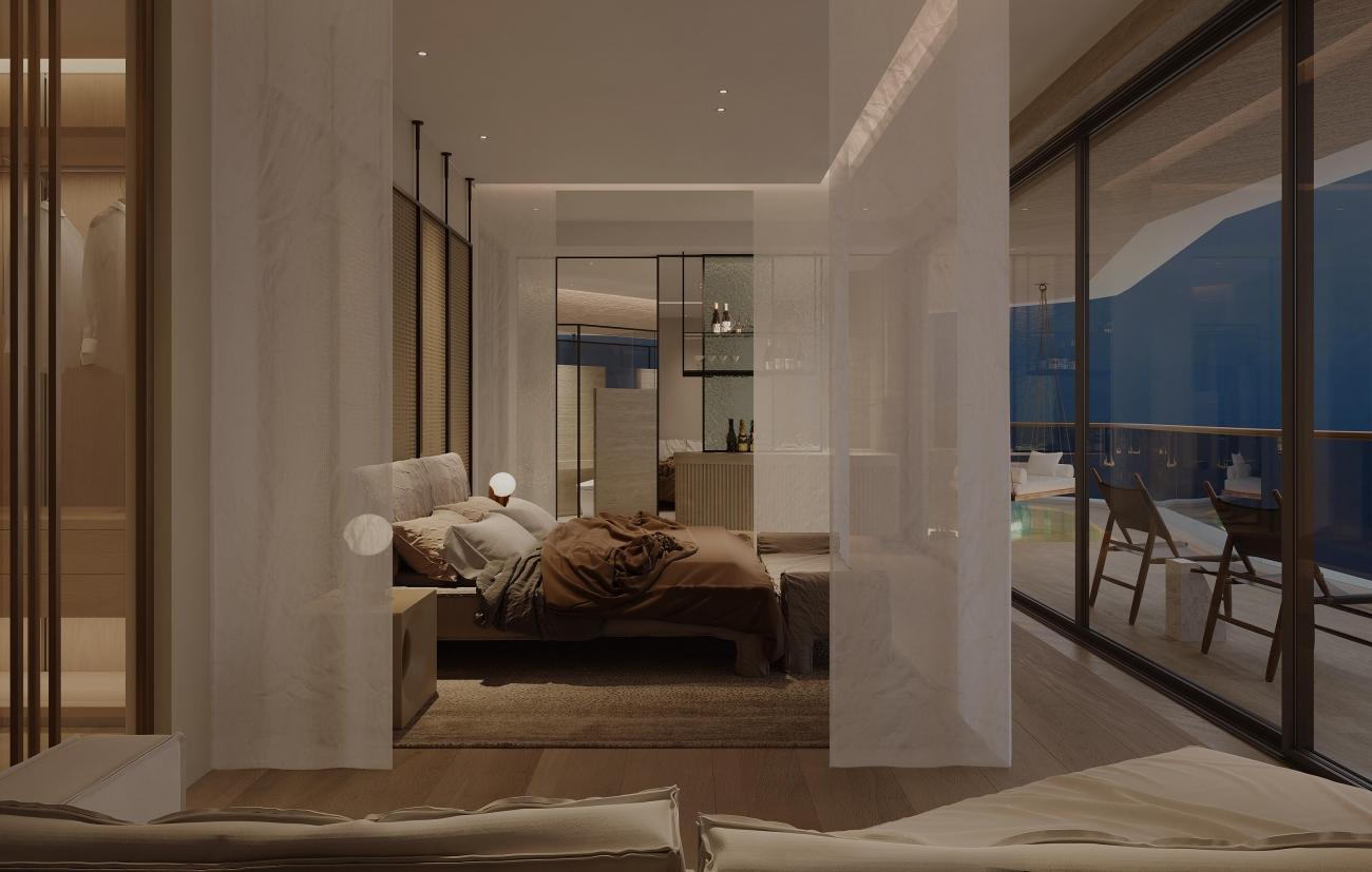 渡边智绍设计 | 华润三亚海棠湾悦府顶层样板间设计方案-13