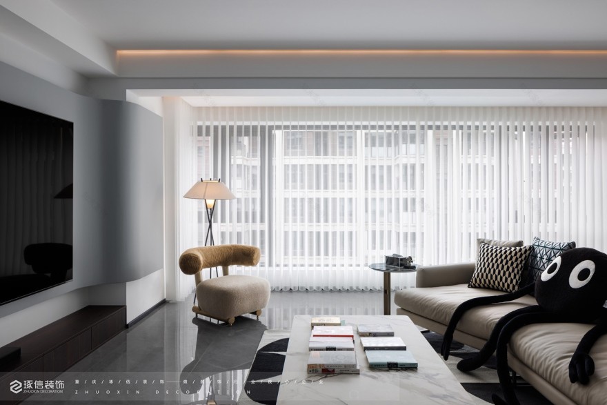 122 平现代风打造活力空间丨琢信装饰-5