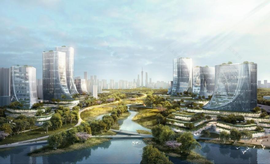 广州CBD南区新城市景观(大湾区新门户)设计丨中国广州丨德国安博戴水道,德国RSAA建筑事务所,庄子玉工作室-28