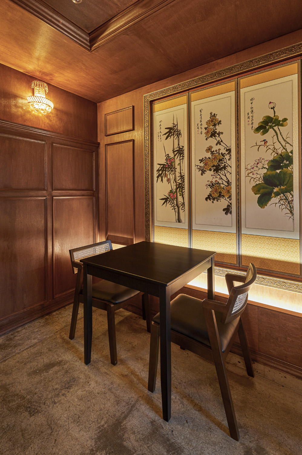 复古风 34 平小餐馆，精致美食空间-12