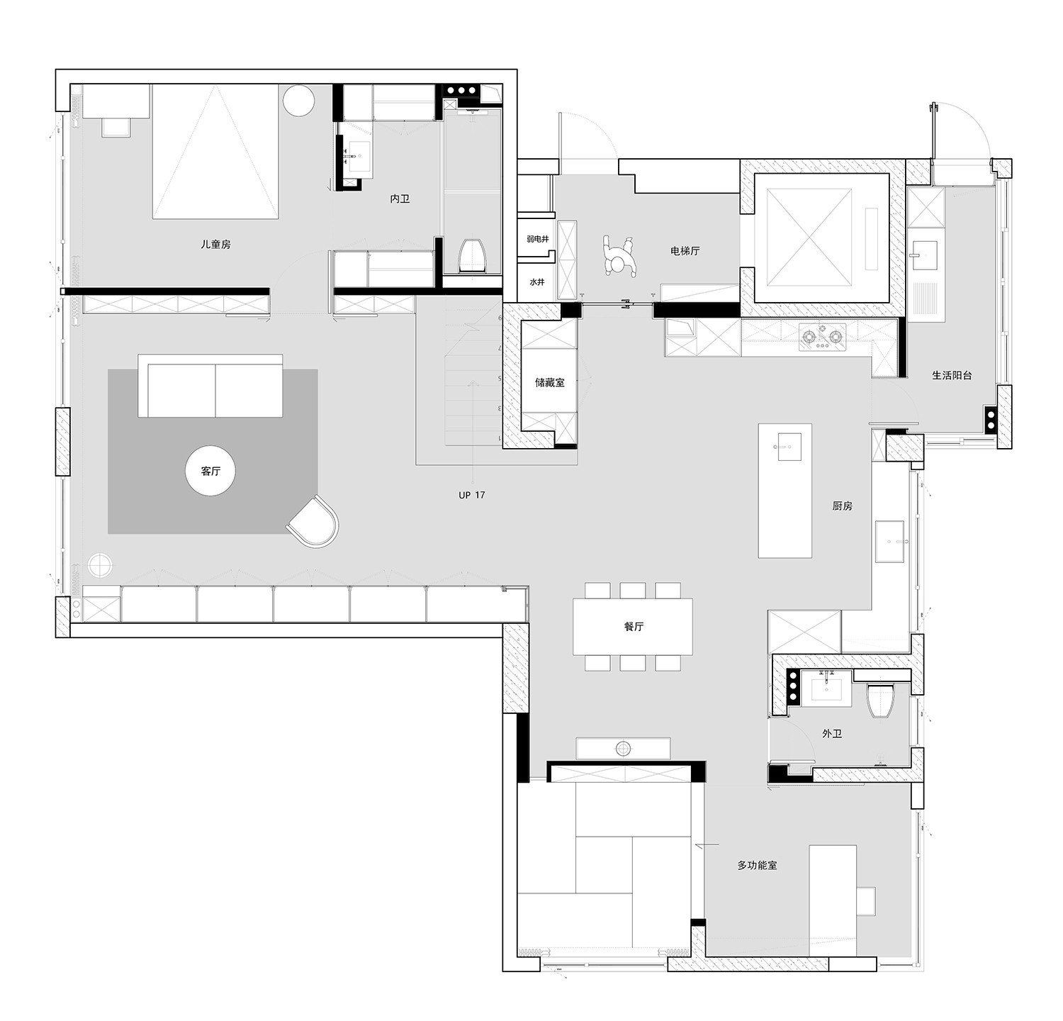 风之居 · 简约舒适的现代家庭空间丨现象空间设计-53