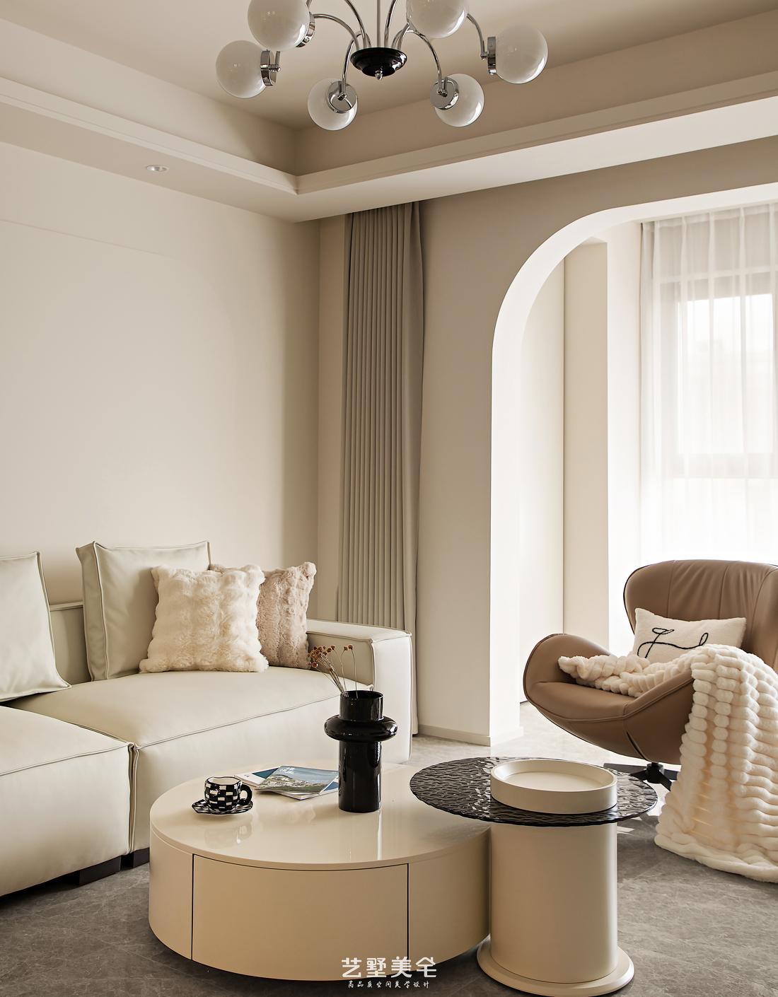 合肥·昆仑御奶油风住宅设计丨中国合肥-17