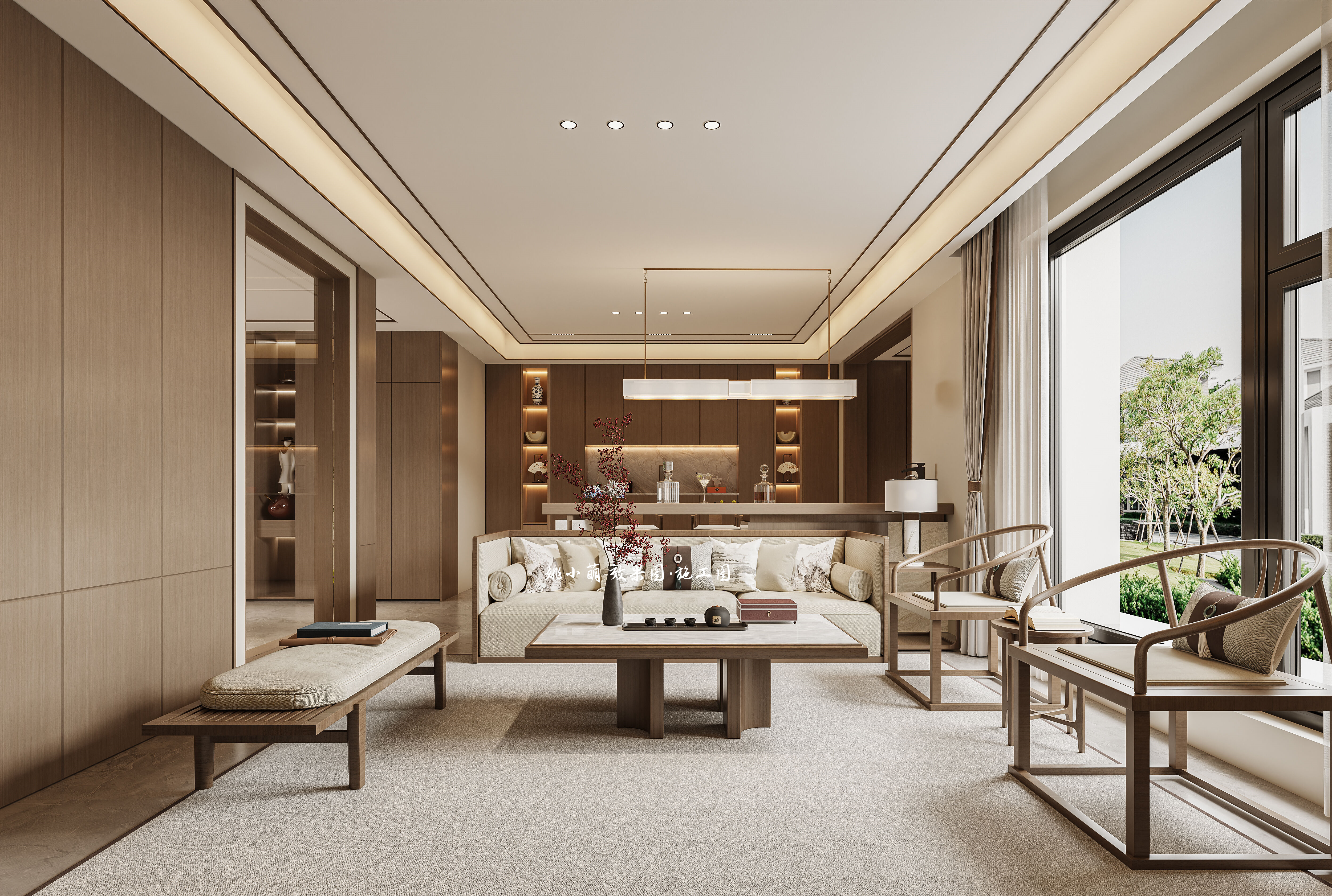 新中式风格，品味东方的静谧与流动！-0