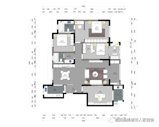 曲江香都 178 平米轻奢简美风格案例解析-8