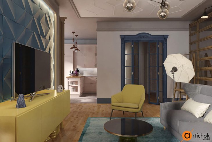 Apartment design. Colorful experiment - Art-i-chok-10