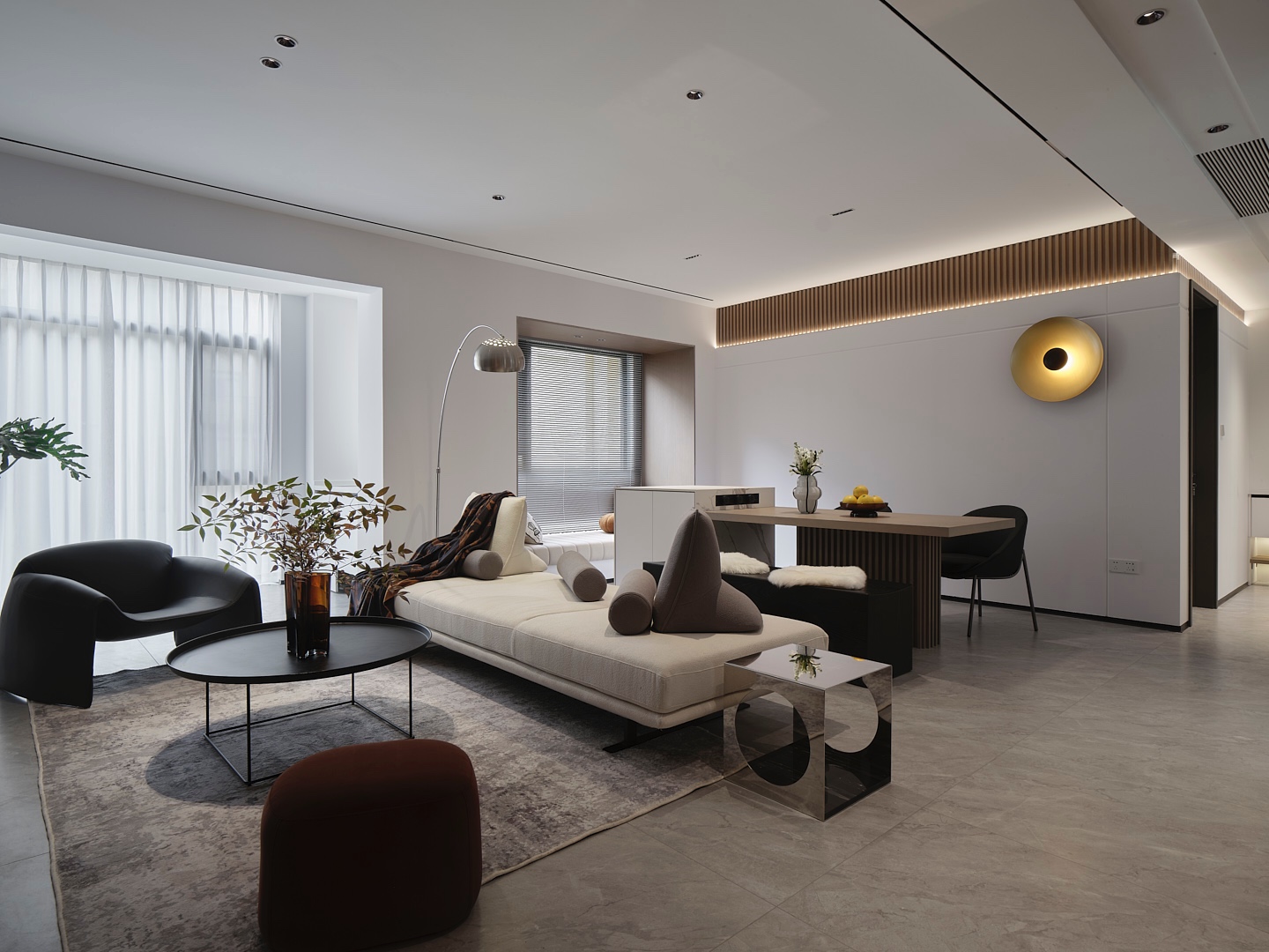 壹石樹空间设计 | 流动空间，简约中蕴藏无限意趣-8