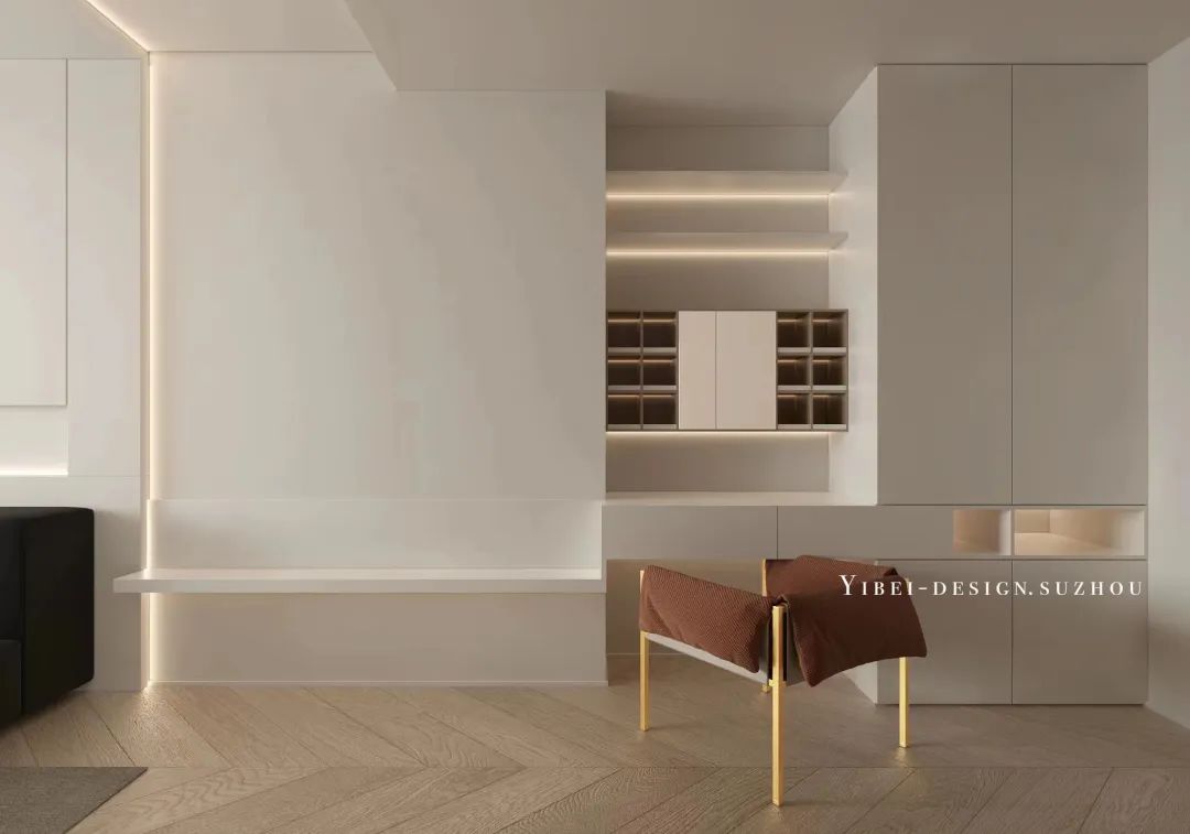 纯白极简原木空间丨中国苏州丨YIBEI DESIGN-26
