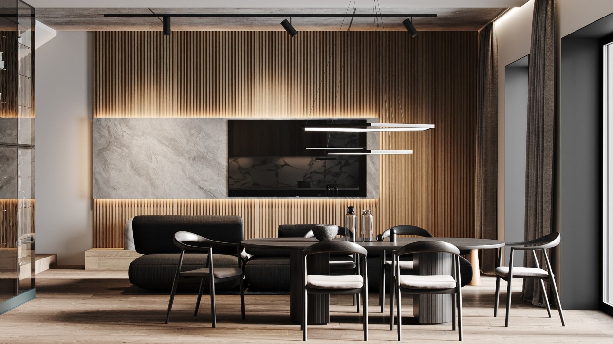 高级黑色系公寓设计 细节超多-4