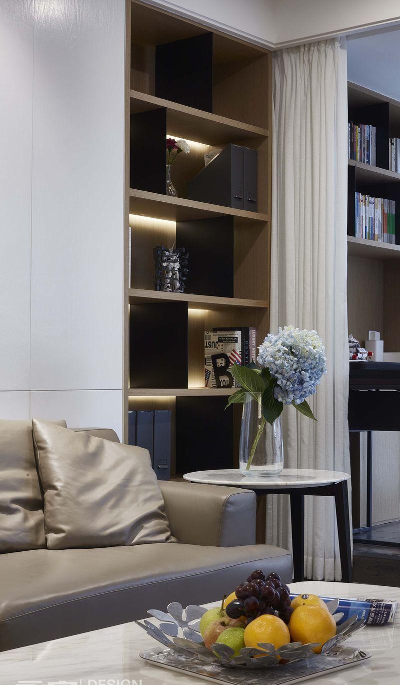 深圳市政大院现代简约私宅 | 灰色、白色与木色的极简艺术-13