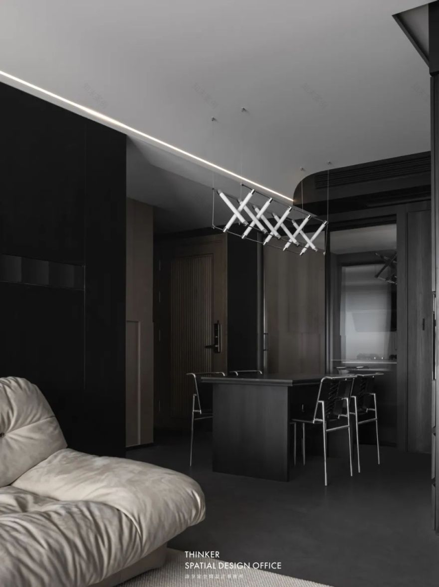 华发中央首府 · 现代极简三室两厅设计丨诗享家设计-34