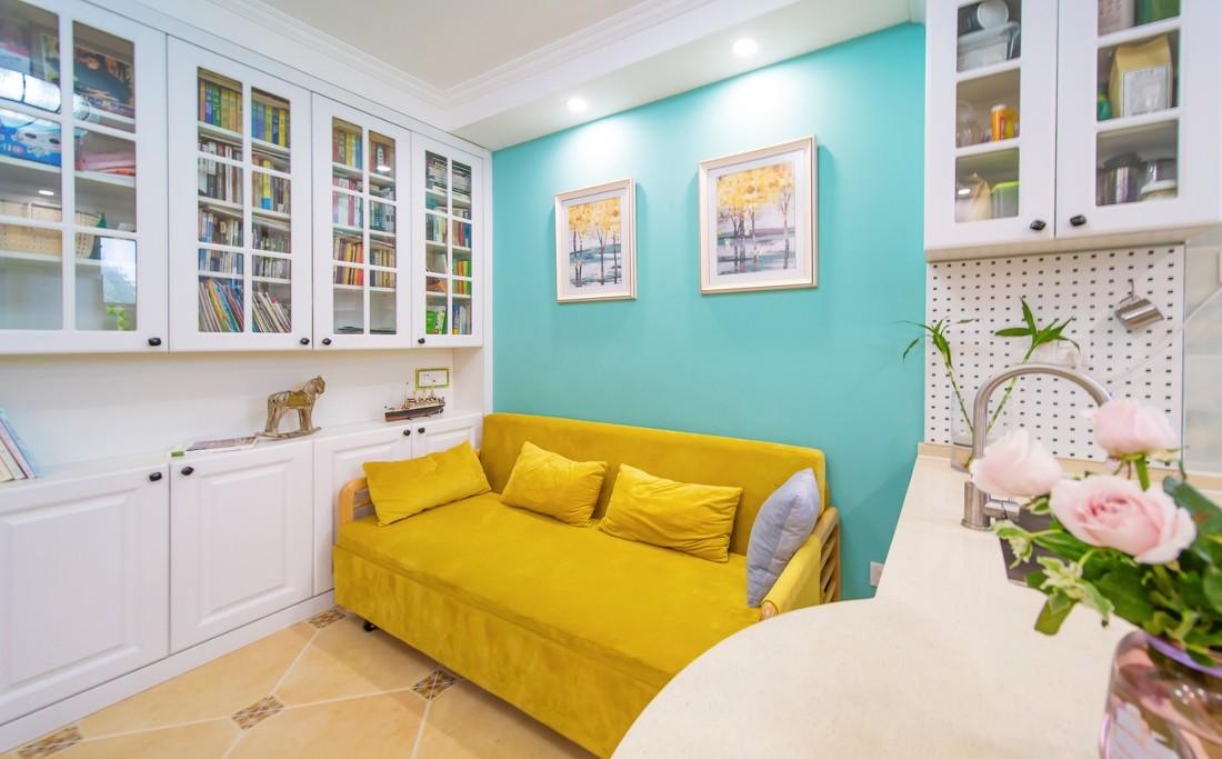 60 平三室田园风,双儿童房定制设计-14