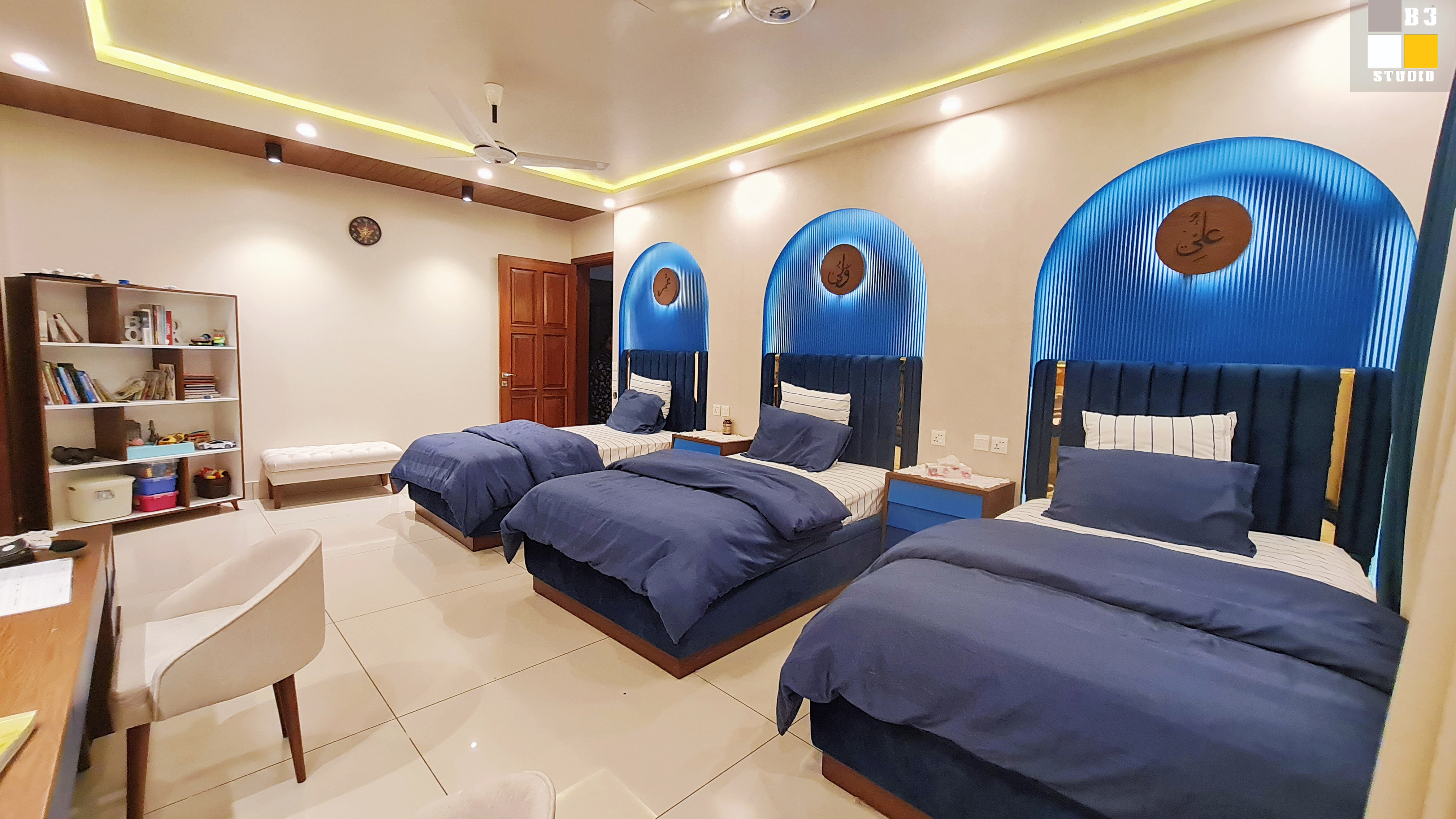 AWU 卧室室内与家具设计丨巴基斯坦卡拉奇丨B3 设计工作室-9