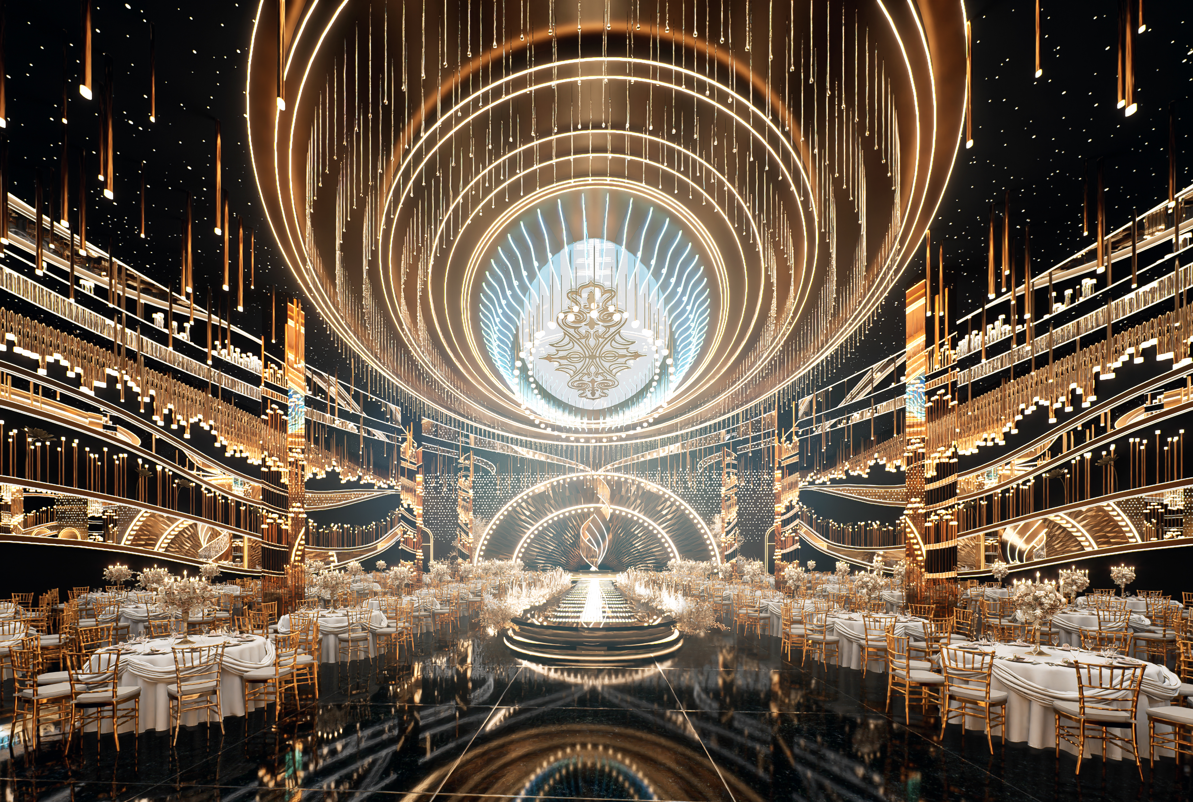 工装效果图制作&婚礼宴会厅-2