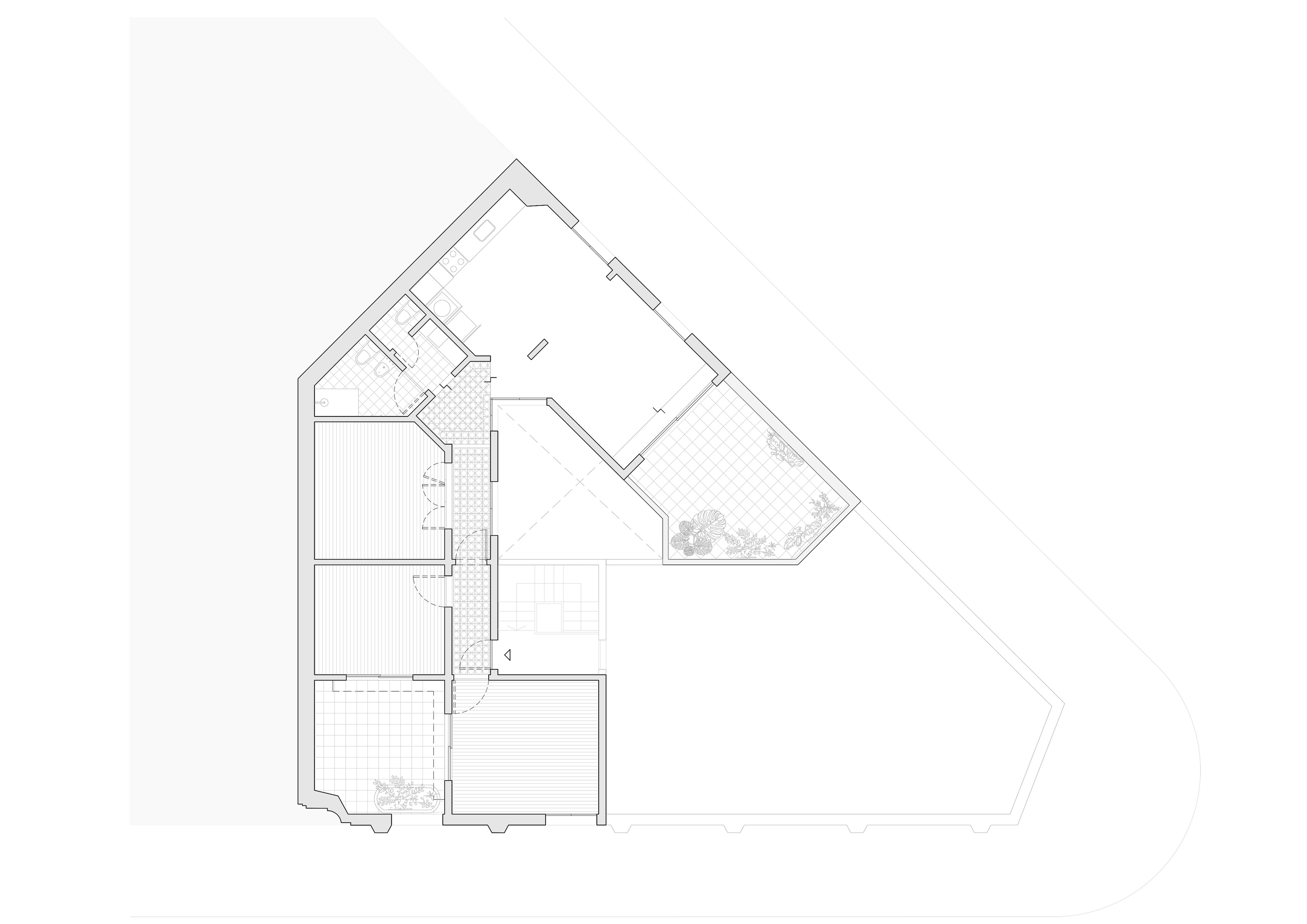 Hoek 公寓改造项目丨阿根廷拉普拉塔丨Estudio Linea-34