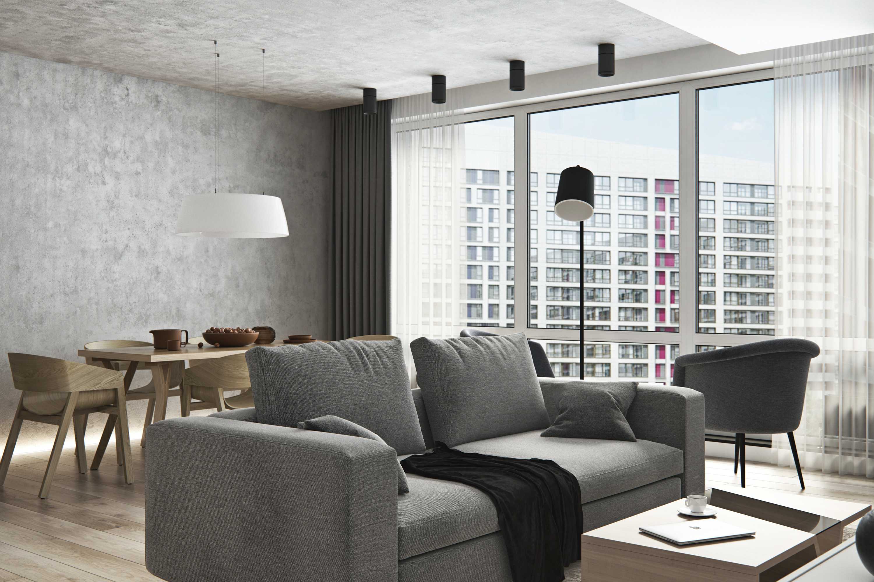 几何之美 | Lainer 公寓的现代室内设计-5