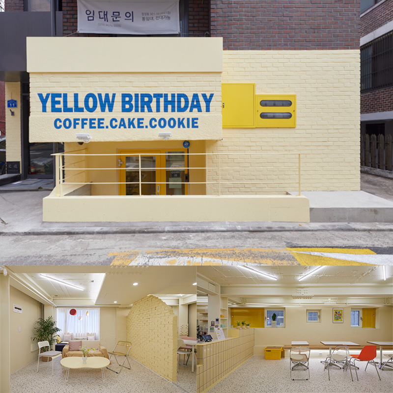 柔和色彩的 25 平米咖啡厅设计-1