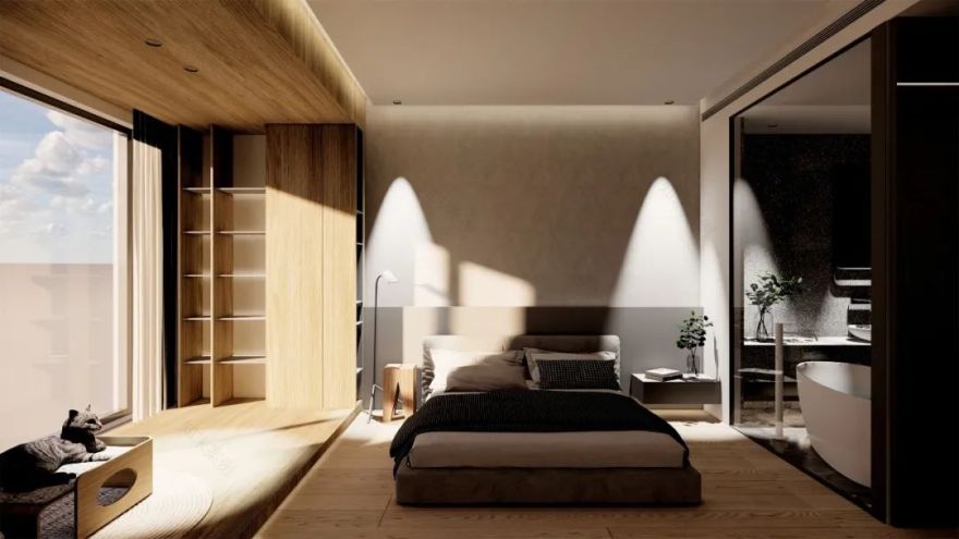 彭博设计 | H 宅 | 现代简约,互动生活-37