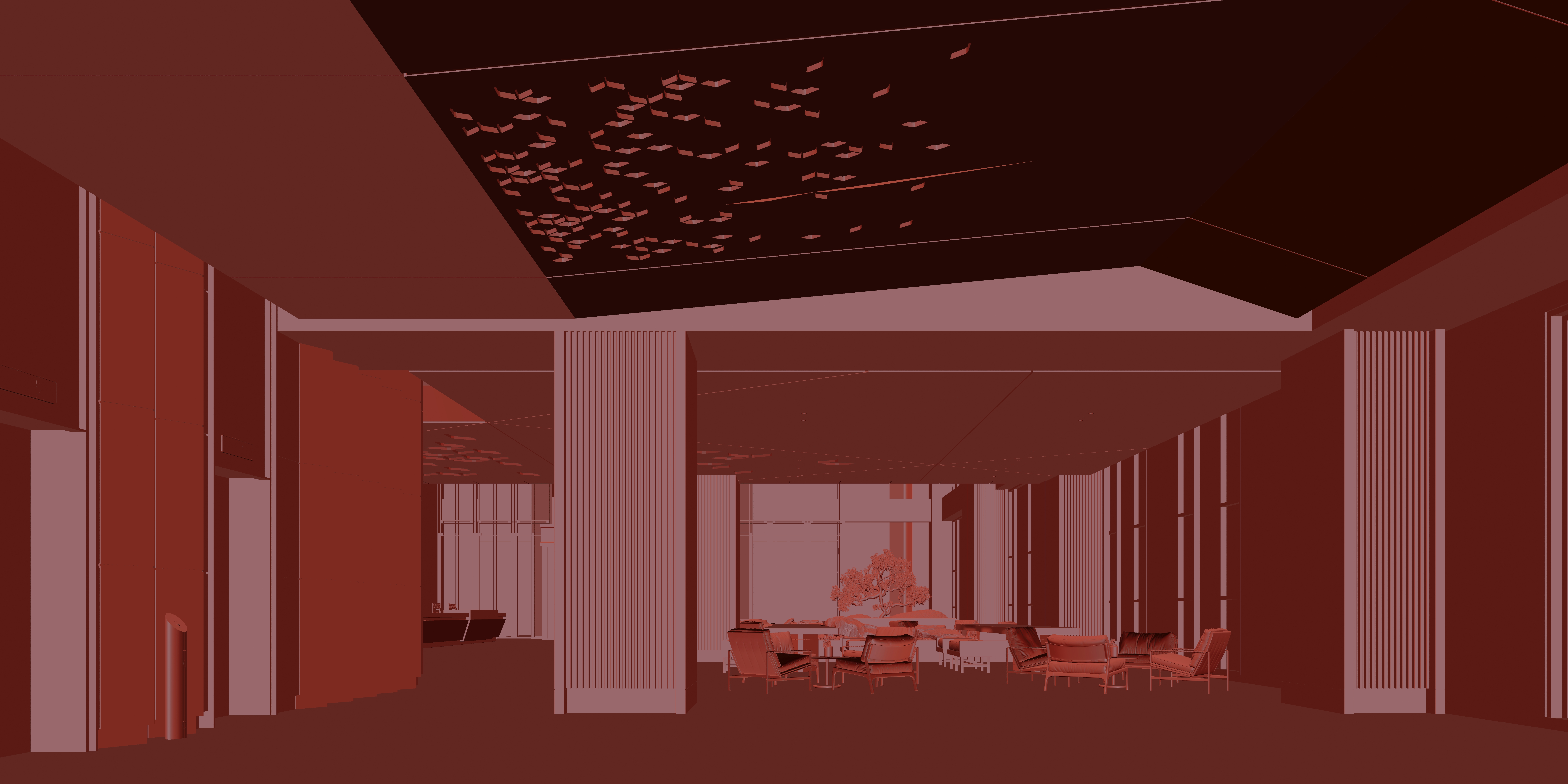 酒店空间大堂部分设计丨中国南通丨@ UNOR . 由內空間設計-10