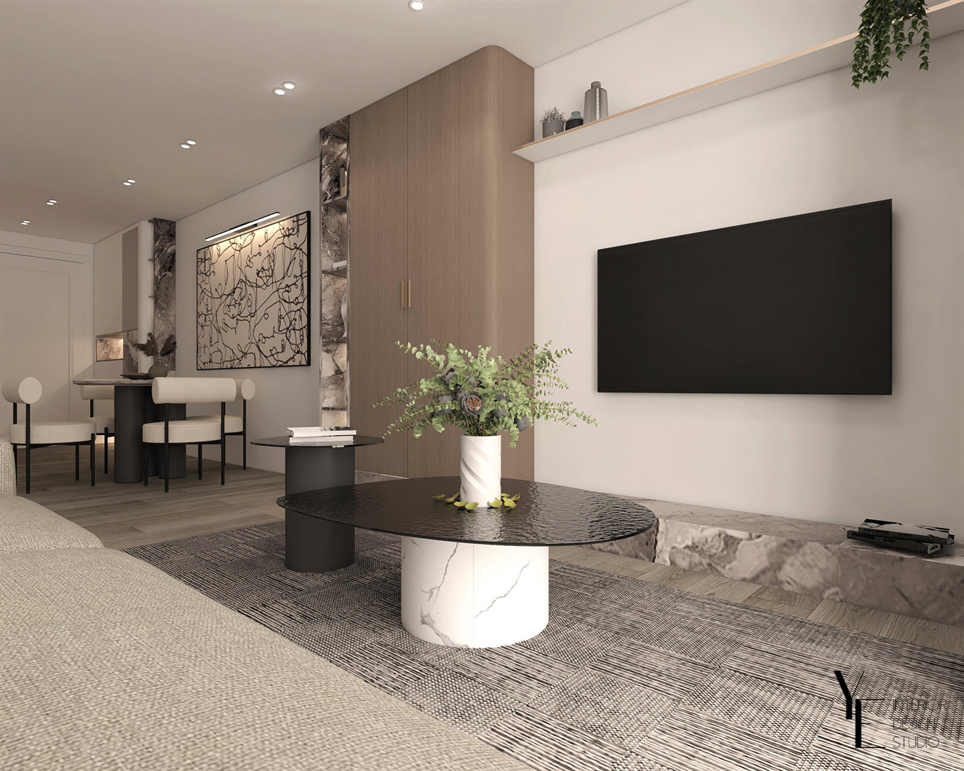 绿色公寓丨突尼斯丨YE INTERIOR-13