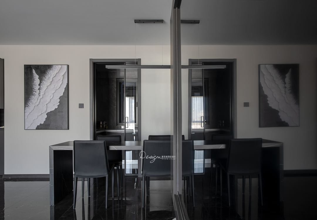 黑白碰撞,拿捏酷飒神秘的格调生活丨紫苹果国际设计-51