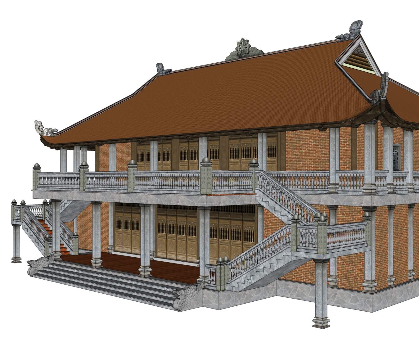 越南古建筑寺庙Sketchup模型库（P6）-9