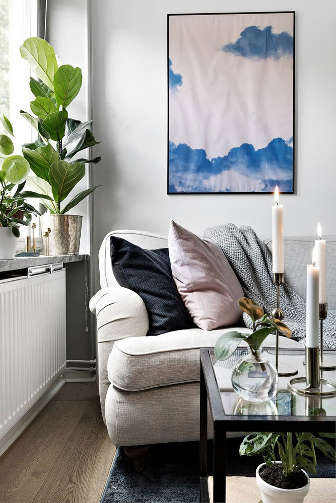 瑞典创意小公寓设计 | 玻璃墙与蓝色元素-5