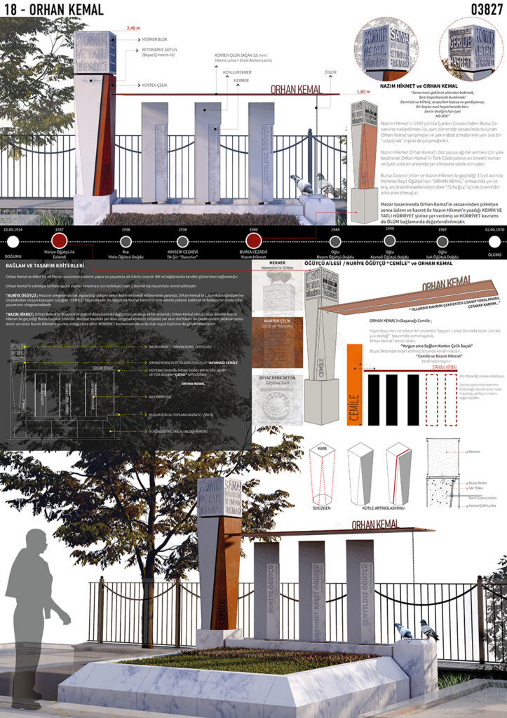 Orhan Kemal墓地设计(伊斯坦布尔墓地设计竞赛参赛项目)丨土耳其伊斯坦布尔丨Özgür Kayabay-5