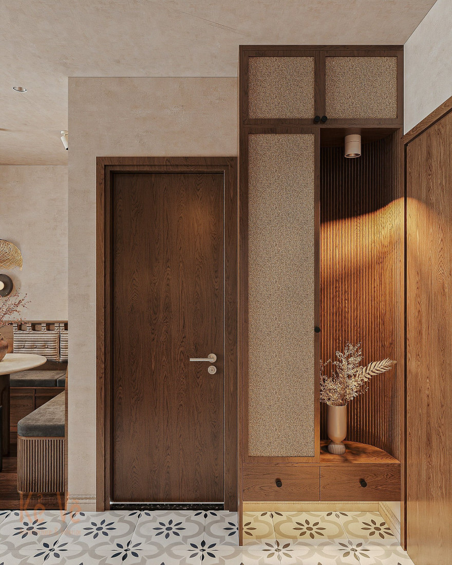 LandmarkOnsen Ms Giang 公寓室内设计丨越南河内丨Kẻ Vẽ interior-19