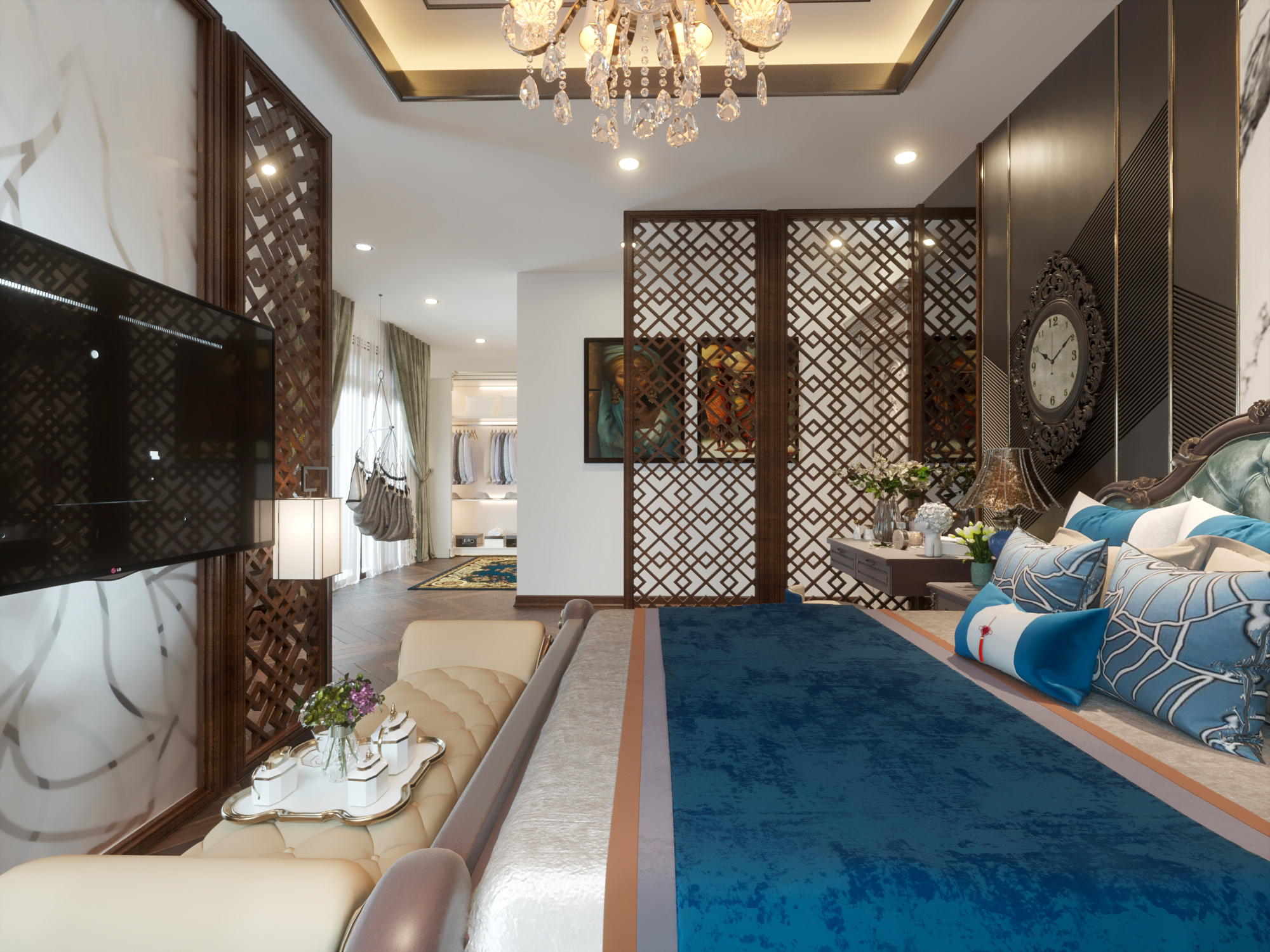 3D Interior Bedroom Neo Classic-4