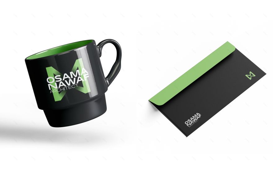 OSAMA NAWAF 建筑品牌 LOGO 设计与视觉识别-17