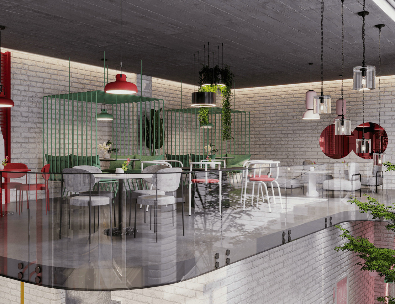 工业风快餐店设计-9