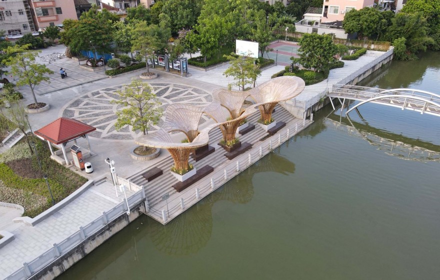 Huanglong Waterfront Bamboo Pavilion 2.0 | 融合古典与现代的竹艺建筑-13