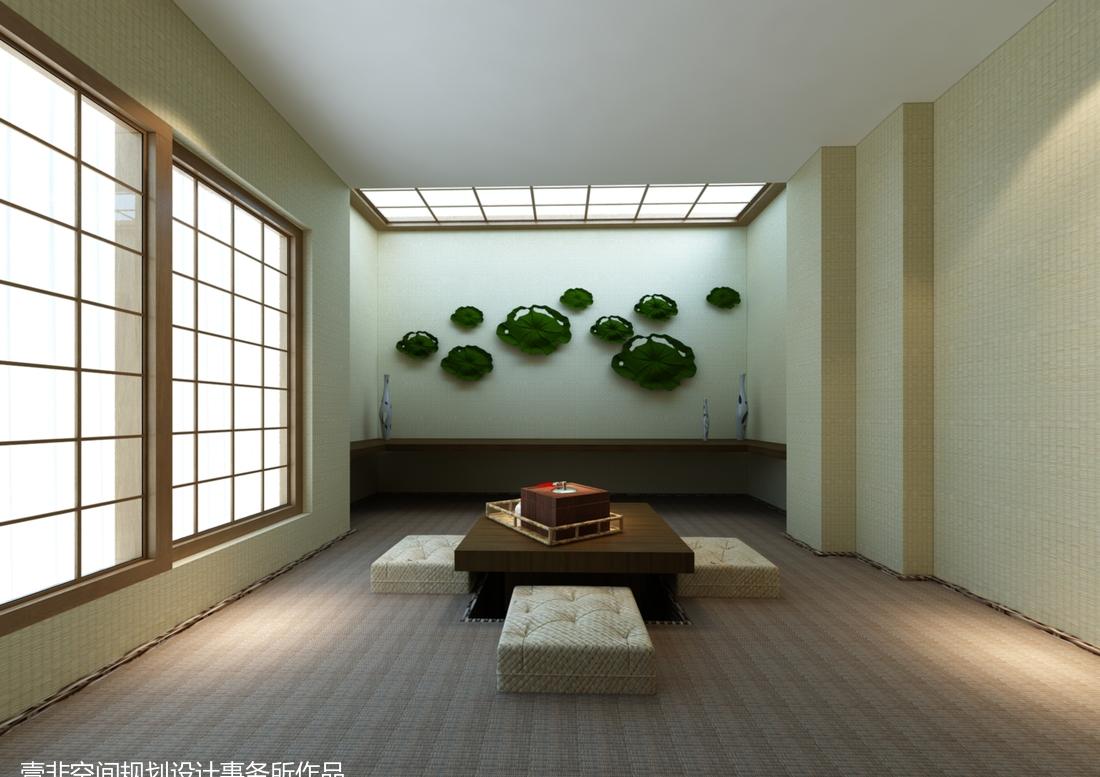 崇明岛度假别墅 | 简约新中式，原木直线条的禅意空间-9